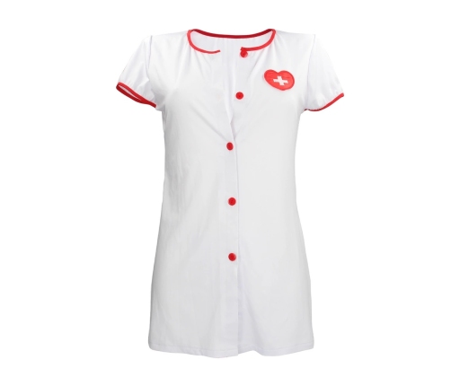 Svenjoyment Nurse Costume S/M White - Dress & Headpiece Set