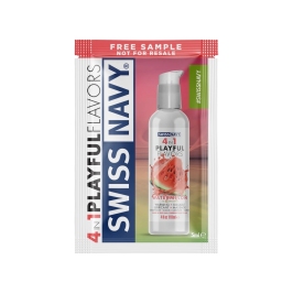 Swiss Navy 4-in-1 Watermelon Flavored Lubricant 5ml Travel Sachet