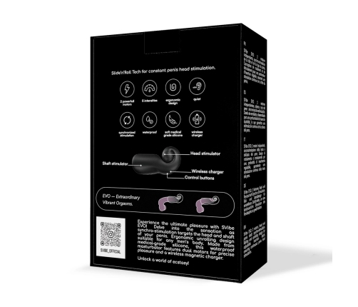 Snail Vibe - EVO Masturbator - Black