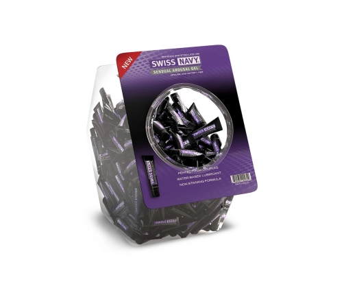 Swiss Navy Sensual Lube Display Jar 50 x 10ml - Premium Travel Formula