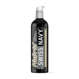Swiss Navy Hybrid Premium Silicone-Water Lubricant 237ml Long-Lasting Formula