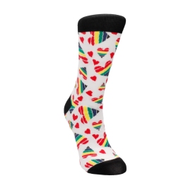 Happy Hearts Socks by SHOTS - Colorful Crew, EU 36-41 / US 2-7.5
