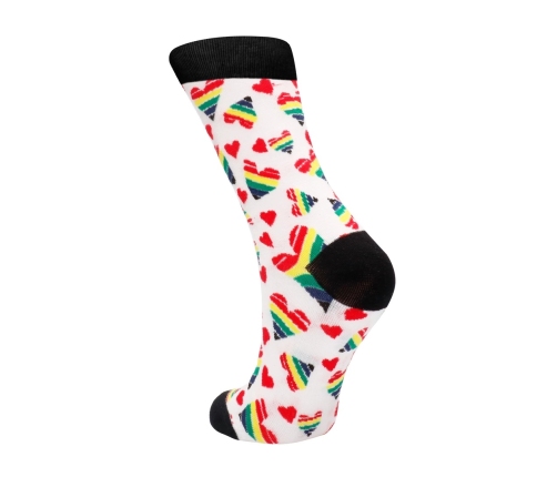 Happy Hearts Socks by SHOTS - Colorful Crew, EU 36-41 / US 2-7.5