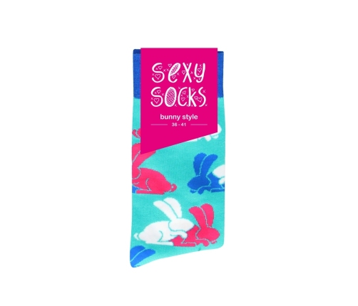 SHOTS Bunny Style Socks - US 8-12 / EU 42-46, Playful Design