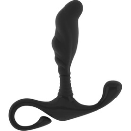 Easytoys Anal Series Curved Prostate Stimulator Black-Grey Ergonomic Design