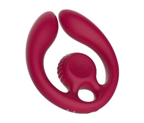 SVibe GIZI Duo Burgundy - Dual Intimate Massager for Couples, Remote Control