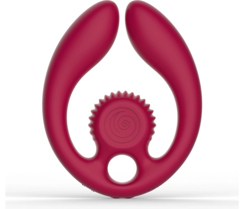SVibe GIZI Duo Burgundy - Dual Intimate Massager for Couples, Remote Control