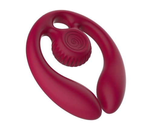 SVibe GIZI Duo Burgundy - Dual Intimate Massager for Couples, Remote Control