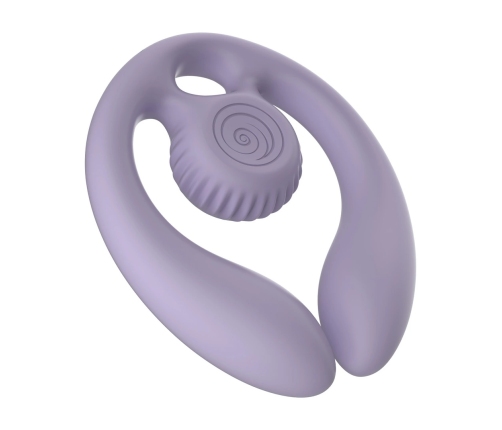 Svibe GIZI Duo Intimate Double Stimulator for Couples, Purple, Remote Control