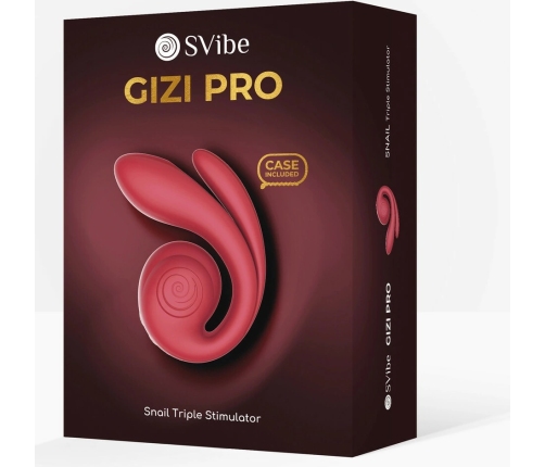 SVibe GIZI Pro Triple-Action Intimate Machine Bordeaux Flexible Design