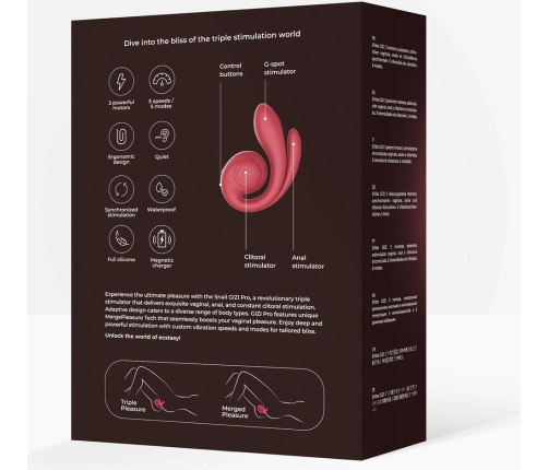 SVibe GIZI Pro Triple-Action Intimate Machine Bordeaux Flexible Design