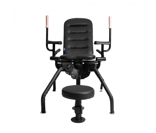 Ouch! Multi-Position Adjustable Steel Chair for Advanced Roleplay, Black