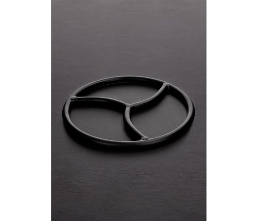 Steel Triskelion - stalowy pierścień zawieszeniowy do technik Shibari