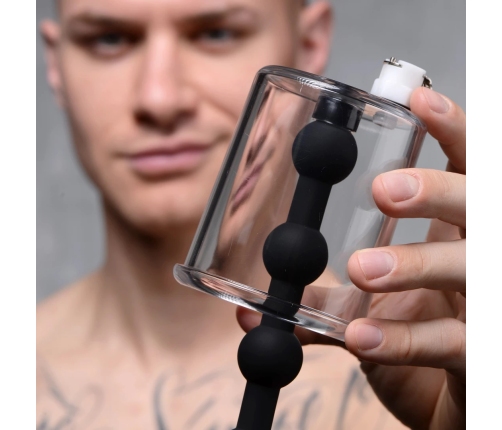 Rosebud Cylinder - Anal Pump with Silicone Anal Beads
