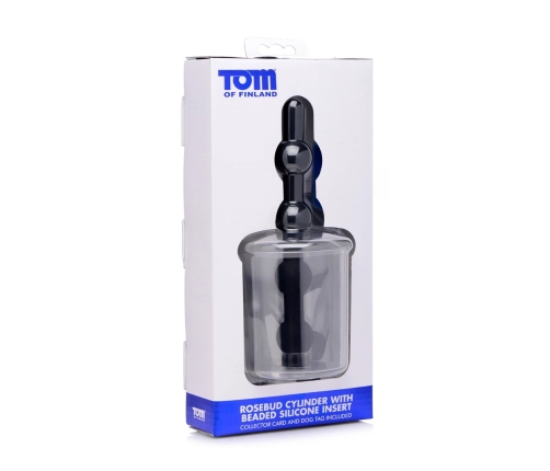 Rosebud Cylinder - Anal Pump with Silicone Anal Beads