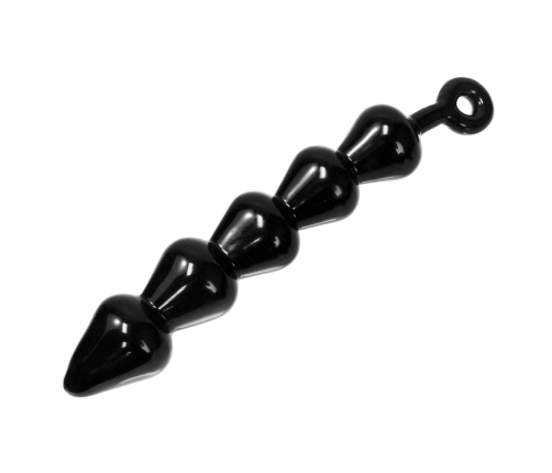 XR Brands Anal Links Black XL - anatomiczne koraliki intymne TPE