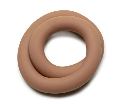 Perfect Fit  Hefty Wrap Silicone Ring Size 9 Skintone 3 - Adjustable Flexible Band