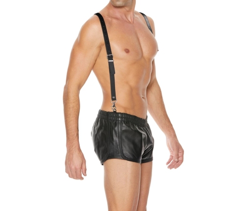 Split Leather Suspenders for Men