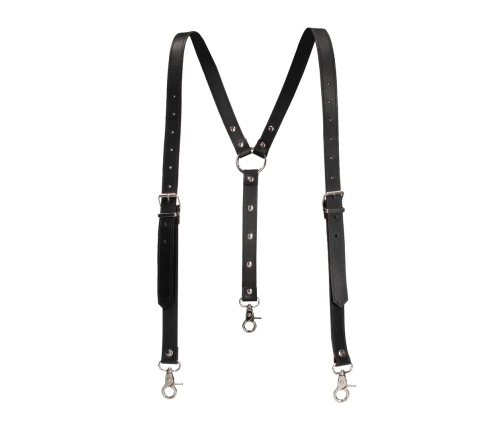 Split Leather Suspenders for Men