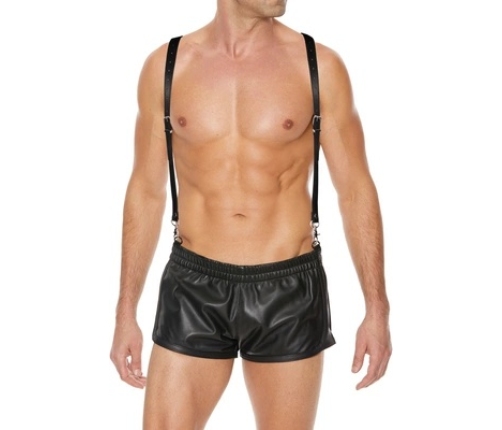 Split Leather Suspenders for Men