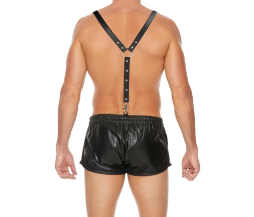 Split Leather Suspenders for Men