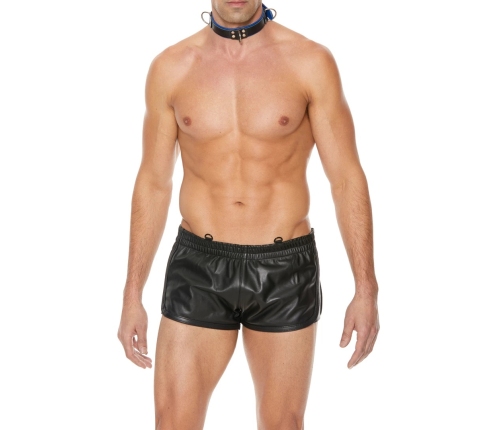 Kiotos Deluxe Adjustable Bondage Collar - Black, 38-48 cm, 3 D-Rings