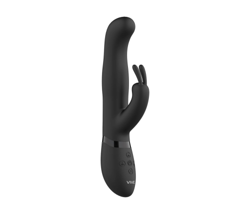 Izara - Rotating Beads Rabbit Vibrator - Black