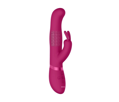 Izara - Rotating Beads Rabbit Vibrator - Pink