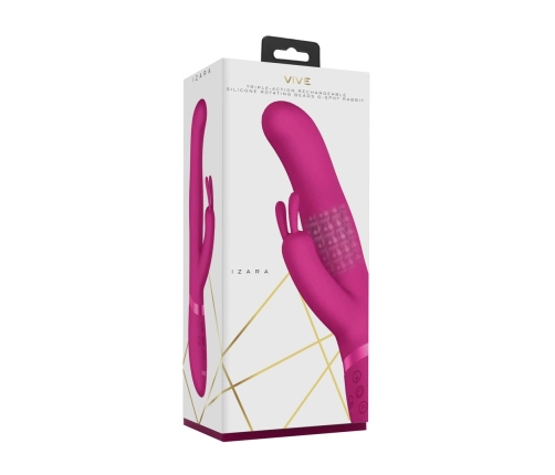 Izara - Rotating Beads Rabbit Vibrator - Pink