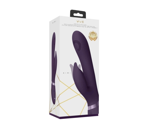 Aimi - Pulse Wave  Vibrating G-Spot Rabbit - Purple
