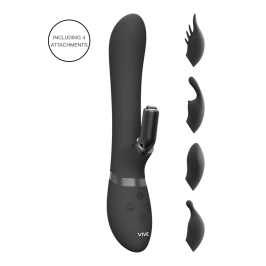 Chou - G-Spot Rabbit  Clitoral Stimulator - Black