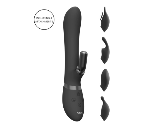 Chou - G-Spot Rabbit  Clitoral Stimulator - Black
