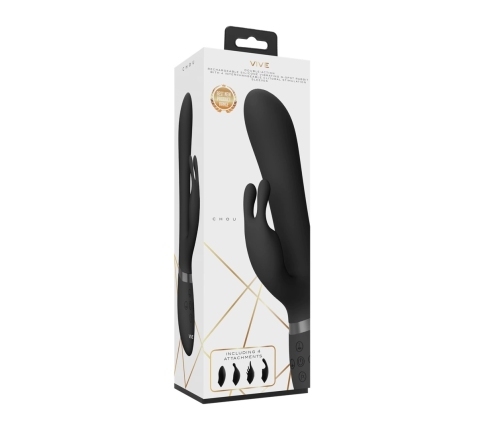 Chou - G-Spot Rabbit  Clitoral Stimulator - Black