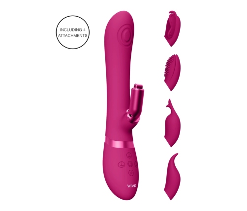 Etsu - Pulse Wave G-Spot Rabbit  Clitoral Stimulator - Pink