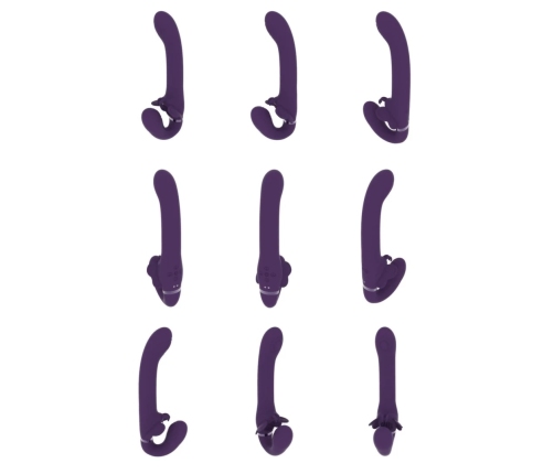 Satu - Pulse-Wave and Vibrating Strapless Strapon - Purple
