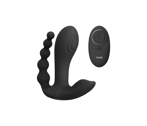 Kata - Pulse Wave  Vibrating Double Penetration Vibrator - Black