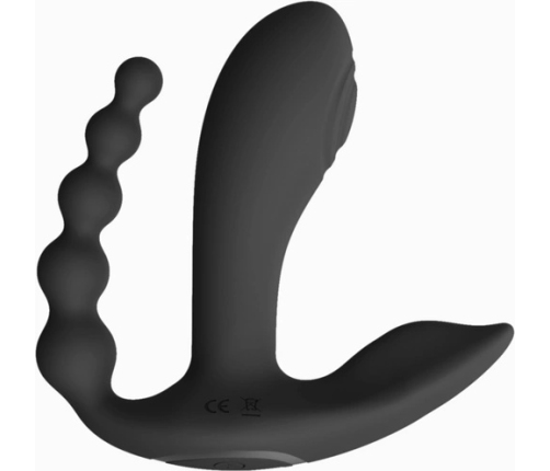 Kata - Pulse Wave  Vibrating Double Penetration Vibrator - Black
