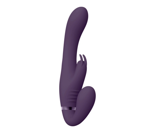 Suki - Vibrating Strapless Strap-on Rabbit - Purple