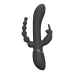 Rini - Pulse Wave  Vibrating Double Penetration Rabbit - Black