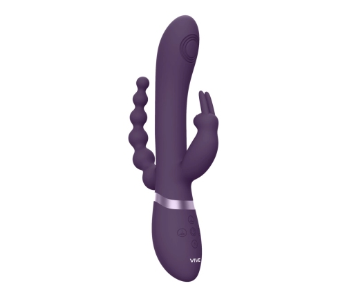Rini - Pulse Wave  Vibrating Double Penetration Rabbit - Purple