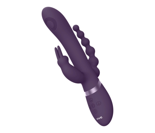 Rini - Pulse Wave  Vibrating Double Penetration Rabbit - Purple