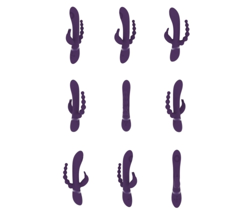 Rini - Pulse Wave  Vibrating Double Penetration Rabbit - Purple