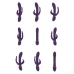 Rini - Pulse Wave  Vibrating Double Penetration Rabbit - Purple
