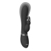 Taka - Inflatable and Vibrating Rabbit Vibrator - Black
