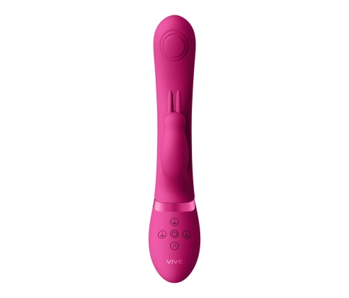 May - Dual Pulse-Wave  Vibrating C-spot  G-Spot Rabbit - Pink