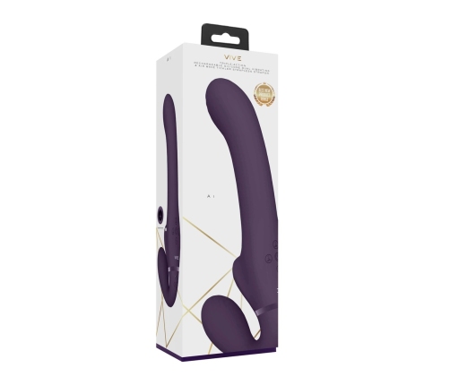 Ai - Dual Vibrating  Air Wave Tickler Strapless Strapon