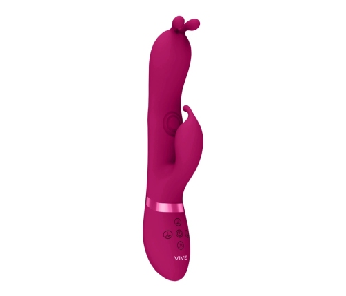 Gada - Vibrating Bunny Ear G-Spot Rabbit with Pulse Wave Shaft