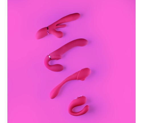 Yoko - Triple Action Vibrator Dual Prongs with Clitoral Pulse Wave