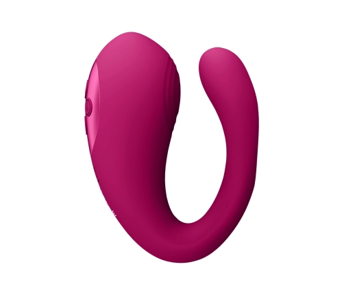 Yoko - Triple Action Vibrator Dual Prongs with Clitoral Pulse Wave