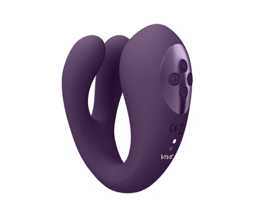 Yoko - Triple Action Vibrator Dual Prongs with Clitoral Pulse Wave